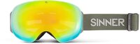 SINNER AVON MATTE MOSS GREEN Unisex Ski Goggles - Includes Extra Lens