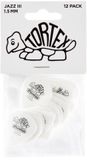 Dunlop Jim Dunlop Tortex Pitch Black Jazz III Plectrums - 1.50 mm - Player's Pack 12 Stuks