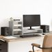vidaXL Bureau-organizer van bewerkt hout, grijs sonoma