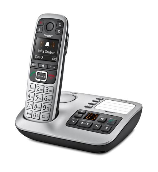 Gigaset E560A DECT telefoon met antwoordapparaat - Zwart/Zilver
