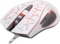 rebeltec Panther Optische gamingmuis voor PC, 2400 DPI, 6 knoppen, met kabel, ergonomisch ontwerp, 4 kleuren LED-verlichting, instelbare DPI, brede knoppen