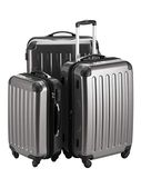 Hauptstadtkoffer ALEX 3-delige Kofferset – Handbagagekoffer 55 cm, Middelgrote Koffer 65 cm & Grote Reiskoffer 75 cm, Hardschaal ABS+PC, Cijferslot, Titan