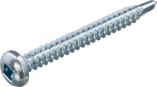 Proftec 5249.01.29120 Schroef zelfborend - Cilinderkop binnenvierkant - DIN 7504N - Verzinkt - 4.2 x 25mm (200st)