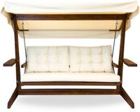 Westmann Viva 2400 Houten 3-zits Hollywood Schommelbank - Beige