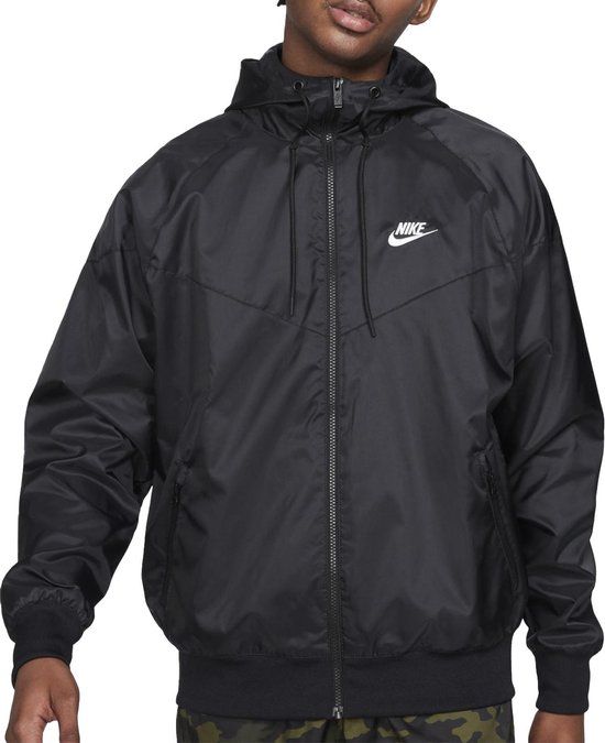 Nike M NK WVN LND WR HD JKT Heren Sportjas - Zwart - Maat XL