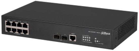 Dahua AS4300-8GT2GF - Switch - L2+ - Beheerd - 8 x 10/100/1000 + 2 x 100/1000 SFP (uplink) - desktop, rack-uitvoering