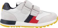 GEOX B ALBEN BOY Beige Leren Sneakers Kinderen Maat 20