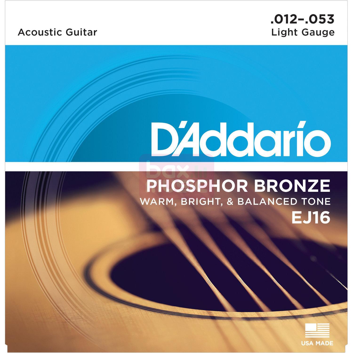 D'ADDARIO Daddario EJ16 snarenset voor akoestische western gitaar