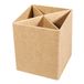 Rayher 67215000 papiermaché pennenbox, FSC gerecycled 100%, 8x8x10 cm, met onderverdelingen