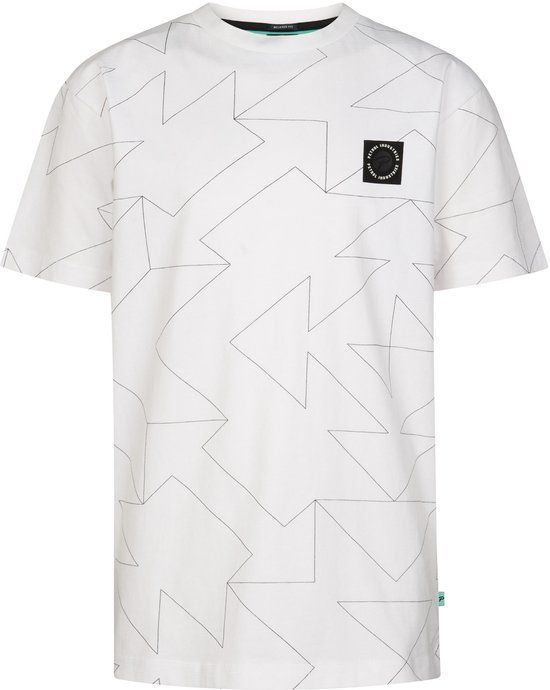 Petrol Industries Jongens T-shirt met all-over print Luchador - Wit - Maat 128