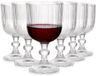 Vilde - Verres à vin - 340 ml - 6 Pièces - Structure côtelée - Lavable au lave-vaisselle