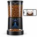Happy Things® Automatische Voerbak Kat met Camera - 4.2L Voerdispenser RVS - Dual WiFi 5Ghz & 2.4Ghz - Spraakopname - Voerautomaat Dispenser met Smart App - Voor droogvoer - Zwart