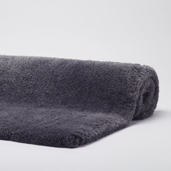 Aquanova Mauro Badmat - Graphite - 60x60 cm - Hoogpolig - Anti-slip
