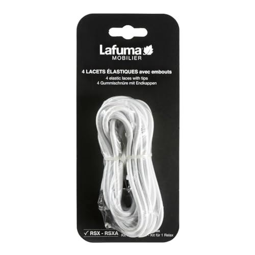 Lafuma Elastische veters met uiteinden voor RSX/RSXA, set van 4 veters, kleur wit, LFM2322-0020