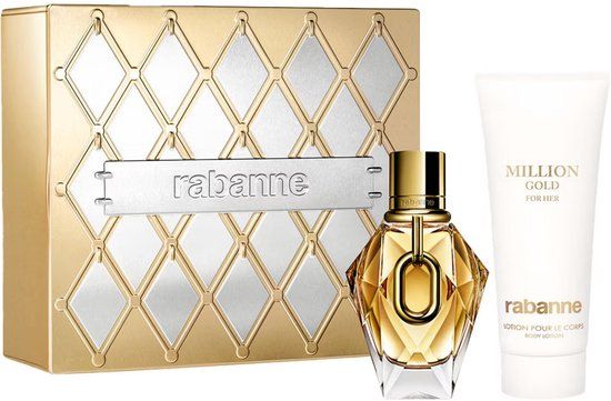 Rabanne Paco Rabanne MILLION GOLD FOR HER Set 2st Eau de Parfum spray 50 ml + Body lotion 100 ml