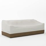 Amazon Basics 3-zits bankhoes, beige, lichtbruin