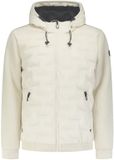 No Excess Jas Short Fit Sealed met Capuchon Off-White - Maat M - Heren - Tussenjas