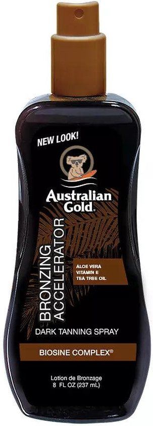 Australian Gold Dark Tanning Accelerator Spray Gel met bronzer - 237 ml
