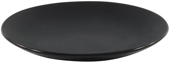 Studio Tavola Ontbijtbord Black Tie Mat Zwart Aardewerk ø 19 cm