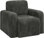 vidaXL Fauteuil Antraciet corduroy