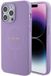 Guess Saffiano Coque arrière pour Apple iPhone 15 Pro - Violet