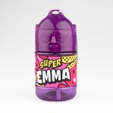 Super Emma Gepersonaliseerde Kinderfles, Waterfles met Rietje