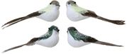 Decoris Kaemingk Vogel foam l3.5b12h4.5 cm a4 2st kerst Decoris