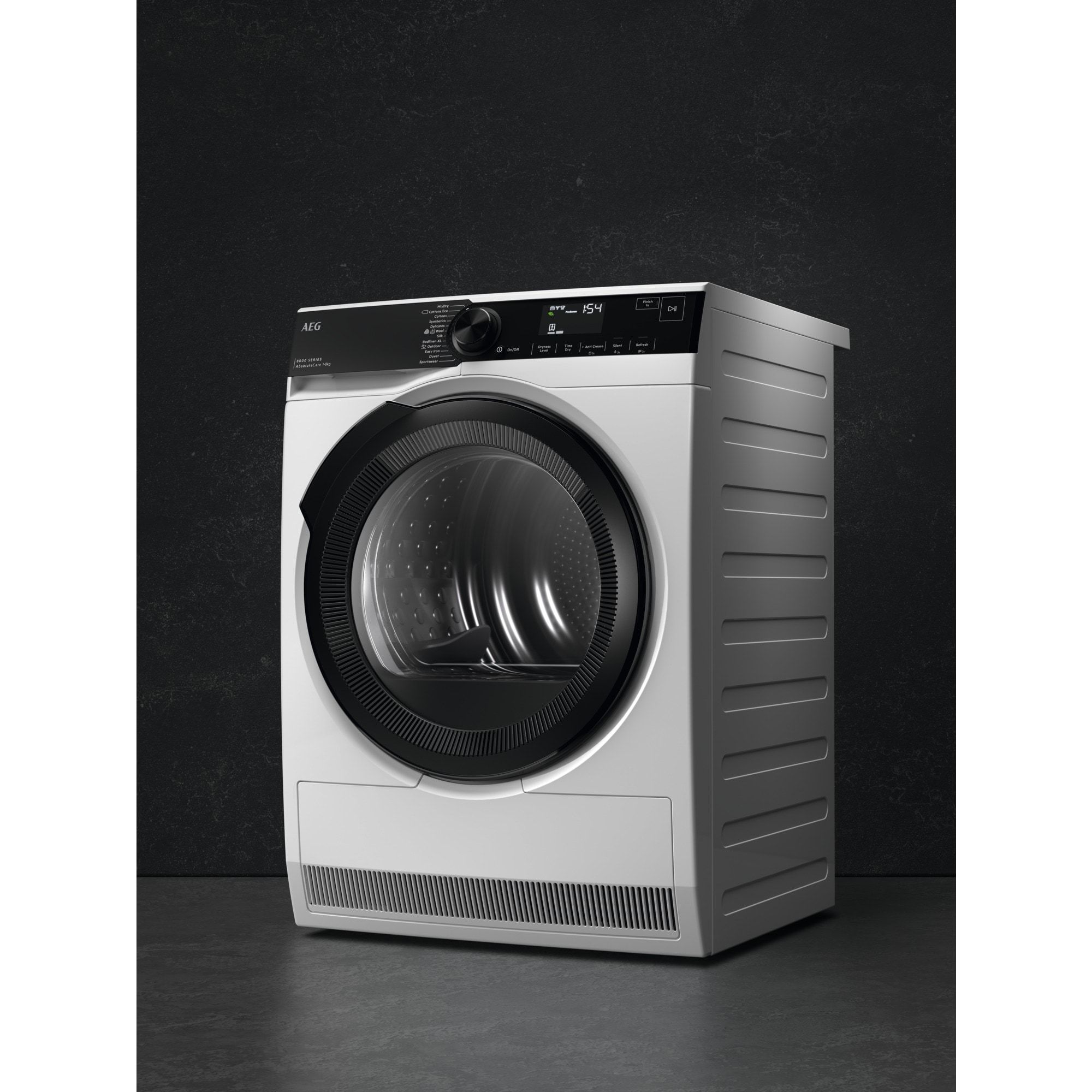 AEG 8000 T86DR8A4PC - Droger - 8 kg - Wit