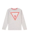 GUESS Shirt lichtgrijs / rood / wit
