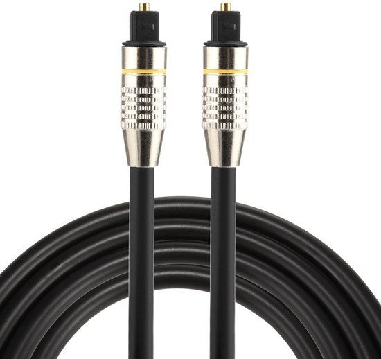 ETK Digital Optical kabel 1.5 meter / toslink audio male to male / Optische kabel PVC series - zwart