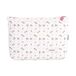 Cambrass Toilettas voor baby's, toilettas met ritssluiting, toilettas Aura Beige/bloemen, 6 x 28 x 20 cm