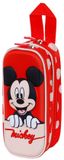 Karactermania Disney Mickey Mouse 3D Bobblehead Dubbele Rits Pennenetui Rood
