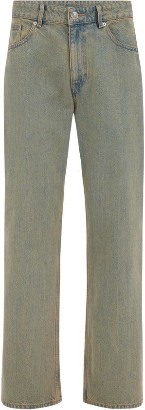 WE Fashion Heren loose fit jeans Greyish blue