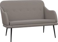 vidaXL Bankje 110x76x80 cm stof taupe