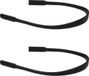 kwmobile Anti-slip bandje voor brilveren set - 2x siliconen sportbandje voor bril - Zwart - Lengte: 21 cm