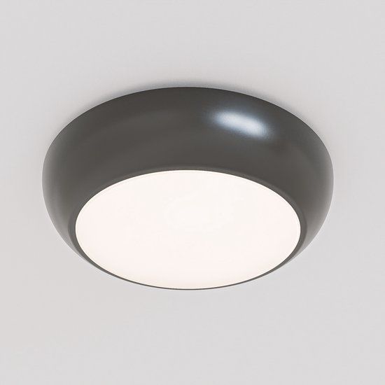 HOFTRONIC Pulsa LED Bulkhead Zwart - 8W/12,5 Watt - Incl. Microwave bewegingssensor - 800/1250 lumen - CCT Lichtkleur instelbaar - IP66 Waterdicht - IK10 Stootvast