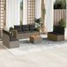 Maison Exclusive - Ensemble de jardin, 8 pièces, avec coussins, gris, en polyrotin