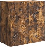 vidaXL Wandkast 59 x 31 x 60 cm Bewerkt hout Gerookt eiken