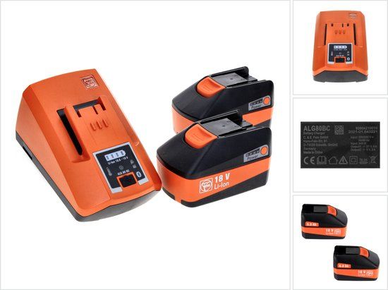 Fein Accu Starterset Lader + 2x Accu's 18V 6.0Ah - 92604323010