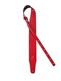 ORTEGA Vegan Series Gitaar Strap extra breed - rood 3"/75mm (OSVG-75RD)