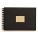 Clairefontaine 8370C Schetsboek met Spiraal Kraftpapier - 60 Vellen Bruin Geribd Kraftpapier A6 10,5x14,8 cm 90g - Soepele Zwarte Kartonnen Kaft met Lederlook