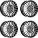 Carmani 4 jantes, 24 pouces, modèle Karl, 8.0x19 ET45, 5x114.3, SWFP, adaptées pour Nissan Ariya, Juke, Leaf, Murano, Pulsar, Qashqai