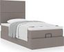 Prolenta Maison Exclusive - Ottoman bed met matras, kleur taupe, 90x200 cm, textiel