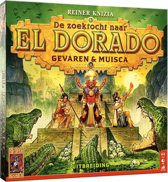 999 Games De Zoektocht naar El Dorado: Gevaren & Muisca Uitbreiding Bordspel - Strategisch spel voor 2-4 spelers