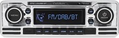 Caliber RMD120BT Autoradio - 1 DIN - Bluetooth - USB, SD, AUX, FM - Chrome - Retro Look - Handsfree