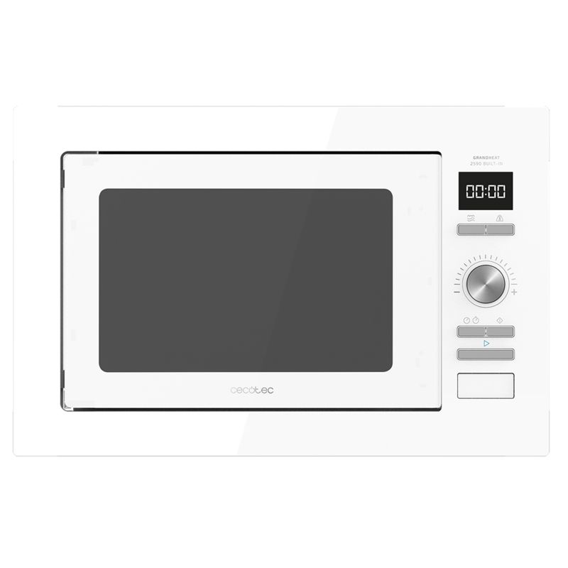 Cecotec GrandHeat 2590 Built-In Grill Microwave - 25L, 900W, White