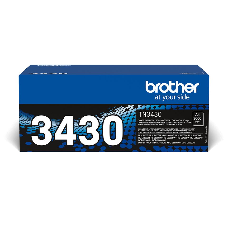 Brother TN-3430 Zwart - Tonercartridge - 3000 pagina's - Origineel
