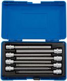 Draper 3/8" lange inbus doppenset in koffer, 8-delig