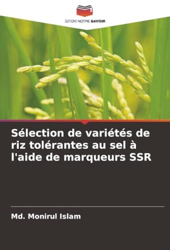 Sélection de variétés de riz tolérantes au sel à l'aide de marqueurs SSR