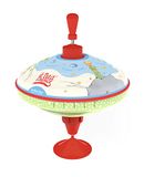Lena 52248 De Kleine Prinz bromtol, diameter 19 cm, metalen tol, vliegtol van plaatstaal, klassieke pomptol, metalen tol met punt, speelgoedtol voor kinderen vanaf 18 maanden, medium